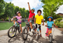 Giving My Kids a 90s Summer Children riding bikes
